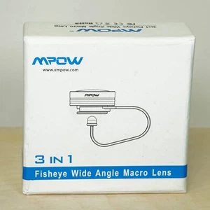 MPOW 3in1 Clip-on Fisheye Wide Angle Macro Lens Set for iPhone android samsung - Picture 1 of 8