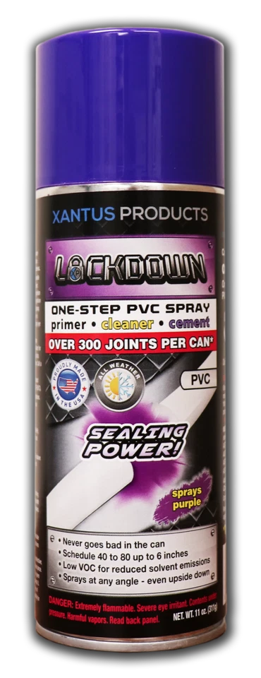 XANTUS Lockdown All-In-One PVC Spray Weld 11 oz Purple