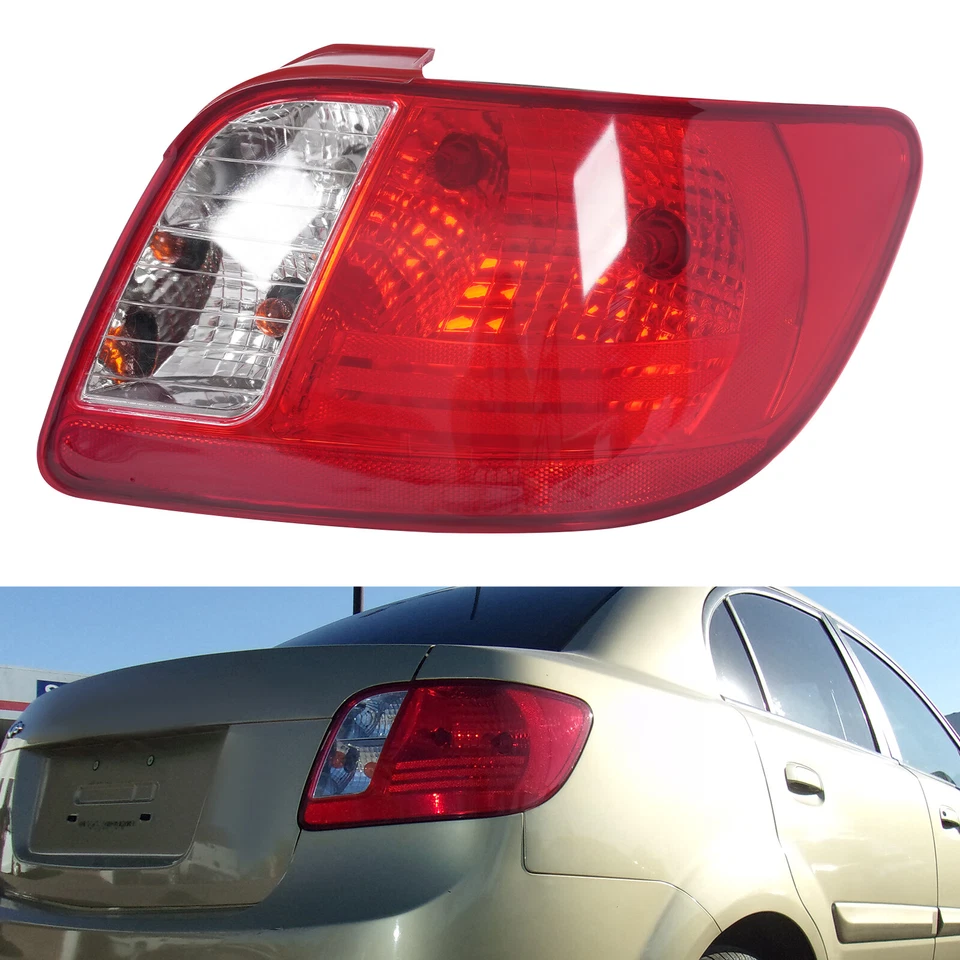 Halogen Tail Light Right Passenger Side Brake Rear Lamp For Kia Rio 2006-2011 - Image 1 of 4