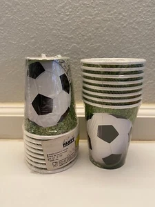 Lot of 2 packs "Soccer Sports Fanatic" Birthday Party 9 oz Paper Cups 16 count - Picture 1 of 1