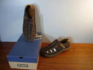 Sandalias Propet Jack Fisherman para hombre zapatos informales marrón 14 EEE anchas se ajustan como 13 - Imagen 1 de 4