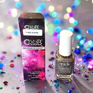 COLOR CLUB Golden Nail Polish in Three Wishes 15 ml l 0.5 fl oz Brand New In Box - Picture 1 of 7