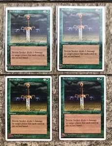 4 MTG Magic The Gathering Storm Seeker Chronicles Edition Trading Cards NM/LP - Picture 1 of 2