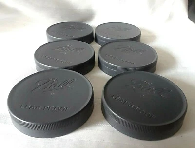 BALL Leak-Proof LIDS REGULAR MOUTH ~ Air Tight / Canning / Storage Jars / 6 Pack - Image 1 of 4