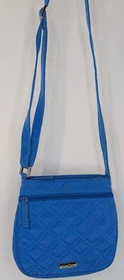 Cartera Bandolera Vera Bradley Petite Doble Cremallera Hipster Costera Azul Sólido Foto 1 de 4