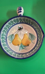 Vietri Italien handbemalte Birne Bäcker Schale 12" Keramik Pottery Vintage - Bild 1 von 10