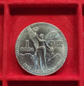 1983 Mexiko MEXICO Messico ARGENTO Silver plata LIBERTAD 1 Oz .999 - Foto 1 di 2