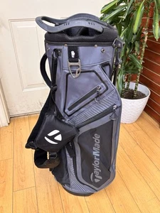 NEW TaylorMade Golf TM20 8.0 Stand/Carry Bag 8-Way -Charcoal/Black - FREE SHIP - Picture 1 of 5