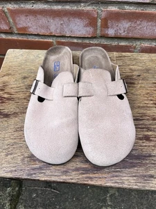 Birkenstock Brown Suede Clog Size 40 UK7 - Picture 1 of 10