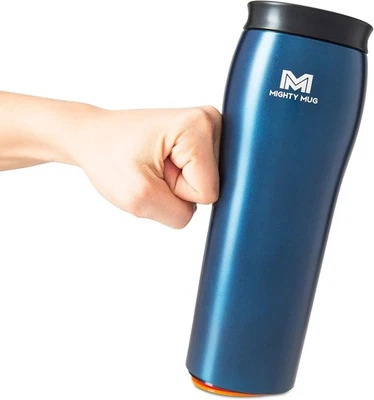 Mighty Mug | The Untippable | Grips When Hit, Lifts 16oz, Oceanic Blue  - Image 1 of 4