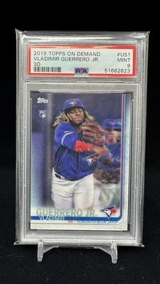 Vladimir Guerrero Jr. 2019 Topps On Demand 3D #US1 RC PSA 9 - Image 1 of 2
