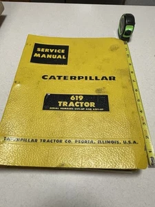 Caterpillar Service Manual For 619 Scraper Tractor & Johnson Scraper J619 - Picture 1 of 10