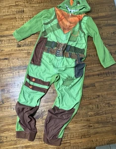 Fortnite Boy's Rex Union Sleeper Hooded Pajamas Green Epic Games Y- Lg - Picture 1 of 7