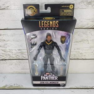 Figura de acción Hasbro Marvel Legends Legacy Black Panther Erik Killmonger 2022 6" - Imagen 1 de 9