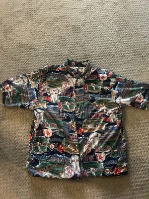 Reyn Spooner Boston Red Sox Hawaiian Shirt Mens 2XL XXL Baseball MLB - Image 1 of 4