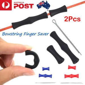 2x Bowstring Finger Saver Archery Shooting Practice Finger Guard For Recurve Bow
