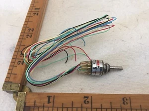 One Vintage NOS Alco MRC-2-5 Rotary Switch MRC25 With Factory Attached Leads - Picture 1 of 2