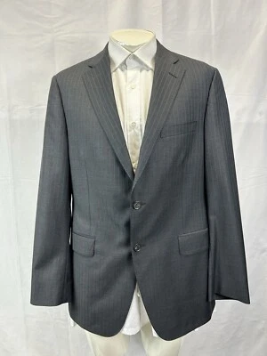 Samuelsohn Stripe Gray Suit 2-Bt Sz US 40 R / W 32 - Image 1 of 4