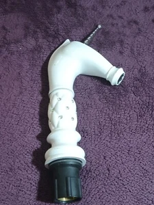 Einhornform Silber Weiß Bad Waschtisch Waschtisch Mischbatterie 1 Hebel Wasserhahn - Bild 1 von 10