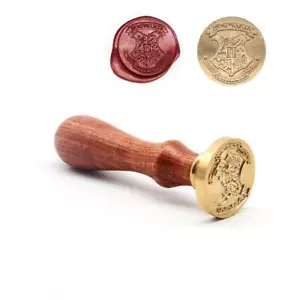Harry Potter Hogwarts School Wooden Handle Wax Seal Sealing Stick Stamp - Picture 1 of 6