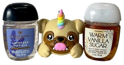 Bath & Body Works 巴哥犬独角兽口袋 Bac 2 消毒器支架 2 英寸无灯 — 第 1/2 张图片