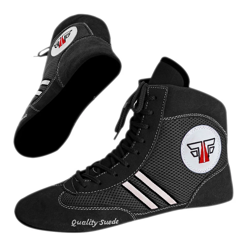 FOX-FIGHT Sambo Schuhe Wildleder Leder Mattenschuhe Ringer Wrestling Kampfsport