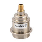 ElekTek E27 Edison ES Lamp Bulb Holder Socket & Shade Ring Wood Mount Made in UK