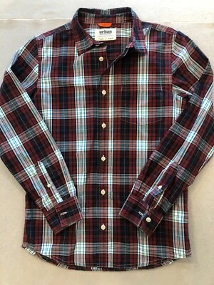 Urban Pipeline Button Down Shirt Boy's Extra Large Red/Blue Plaid Long Sleeve - Image 1 of 4