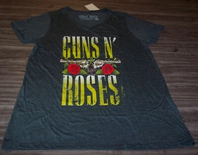 WOMEN'S VINTAGE STYLE GUNS N' ROSES APPETITE FOR DESTRUCTION T-shirt LARGE NEW  - Image 1 of 3
