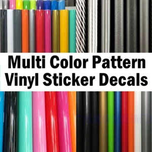 Multi color Pattern Car vinyl wrap carbon fiber matt satin glossy vinyl stickers - Picture 1 of 239