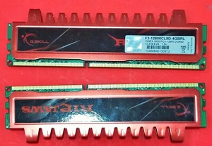 G.Skill PC3-12800 4GB/ 2 x 2GB DDR3 1600MHz RAM F3-12800CL9D-4GBRL, SOLD AS IS - Picture 1 of 2
