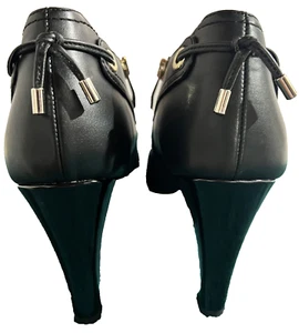 Liz Claiborne Elise Memory Foam schwarze Stiefeletten Schuhe 10 neu ohne Karton Kunstleder Quaste - Bild 1 von 6