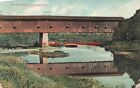In, Huntington, Indiana, Old Red Wood Covered Bridge, 1908 Pm, Indiana News Pub