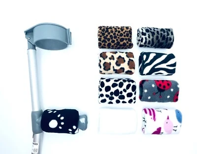 Crutch Handle Padded Covers Foam Fleece Pads Crutches Adult Comfy FREE 1st P&P