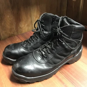 Red Wing Worx Boots Mens 12M Steel Toe Ankle Zipper 5266 Black Leather - Picture 1 of 7
