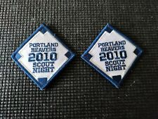 Portland Beavers 2010 Scout Night Patches BSA lot of 2