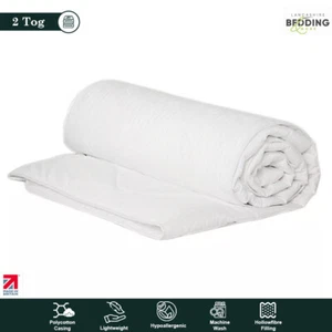 2 Tog Duvet Premium Cool Spring Summer Light Weight Quilt King Bedding Bedroom - Picture 1 of 2