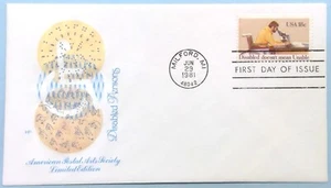 Scott 1925 FDC International Year of the Disabled Lmtd Ed APAS House of Farnam - Picture 1 of 3