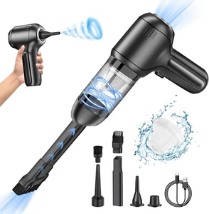 Aspirabriciole Senza Fili,120W Aspirapolvere Auto Potente 12,000PA Umido E Secco - Foto 1 di 12
