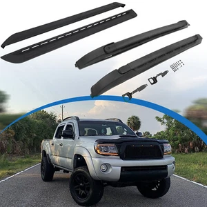 Roof Rack Cross Bar & Running Boards Fit for 2024 2025 Toyota Tacoma Double Cab - Picture 1 of 23