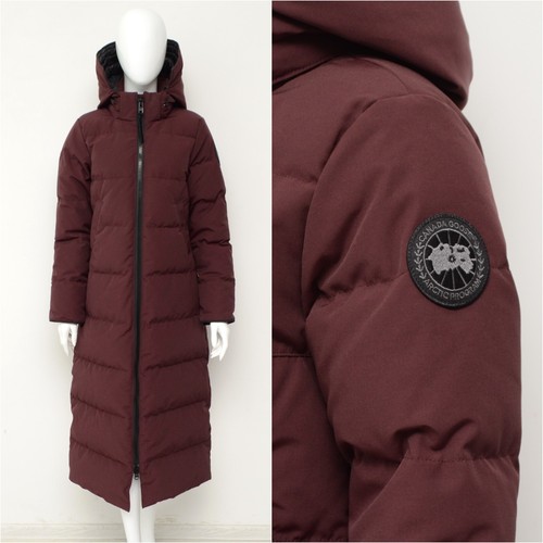 Autentico parka piumino donna Canada Goose Mystique bordeaux taglia S
