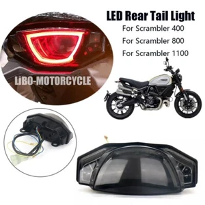 For Ducati Scrambler 400 800 1100 Rear Taillight Brake Flashing Turn Signal Lamp - Picture 1 of 11