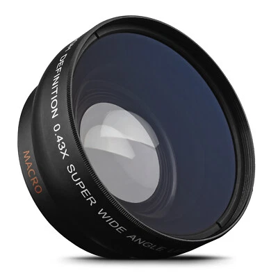 Digitalmate 58mm 0.43x HD Professional Super Wide Angle w/ Macro Lens for Canon - Image 1 of 4