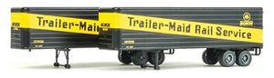 Walthers HO Scale 35' Fluted-Side Truck Trailers 2-Pack Monon - Picture 1 of 1