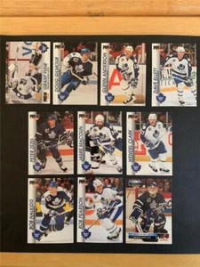 1992-93 Pro Set Toronto Maple Leafs Team Set 10 Karten - Bild 1 von 1