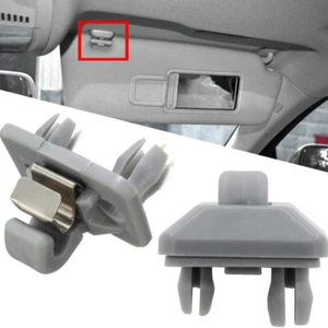 8U0857562A 2x Gray Inner Sun Visor Clip Fits Audi A3 A4 A5 Q5 A7 B6 B7 B8 S4 S5 - Picture 1 of 4