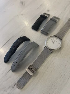 Larsson & Jennings stainless steel 40mm watch + leather straps - Picture 1 of 7