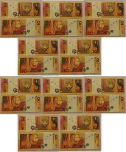 Abkhazia - 10 pcs x 10 Apsar 2024 UNC Hybrid Lemberg-Zp - Picture 1 of 1
