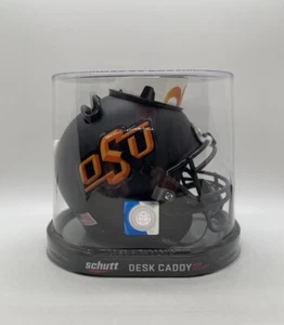 Oklahoma State Cowboys Alternate 3 (Matte Black) Schutt Mini Helmet Desk Caddy! - Picture 1 of 6