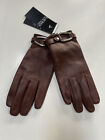 Ralph Lauren women brown leather gloves size small new